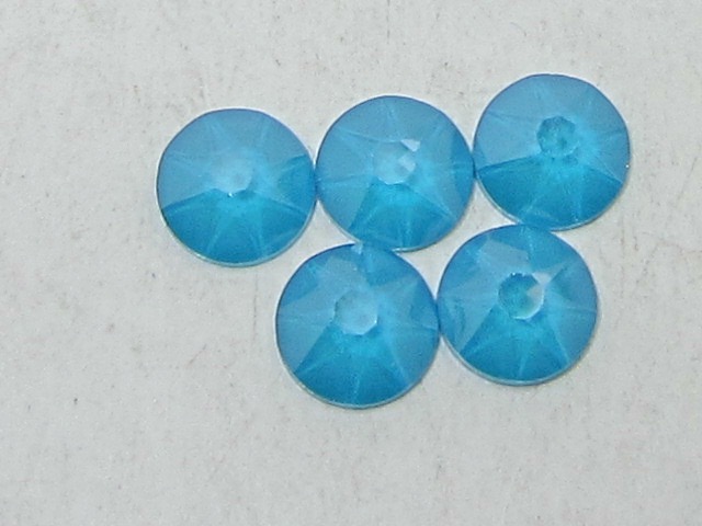 72 pcs. 20ss AZURE BLUE LACQUER FLATBACK European Rhinestones